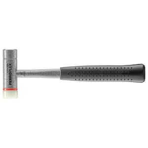 Ferroplex 1.32 lbs. 2-In-1 Stainless Steel Hammer with 11.42 in. Steel Handle Rubber Grip