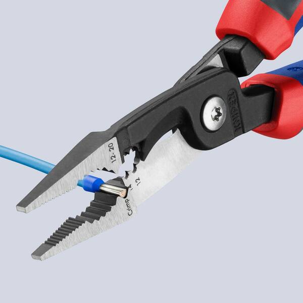 kingrecipe KNIPEX 8 in. Electrical Installation Comfort Grip Pliers 13 82 8