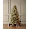 Home Decorators Collection 7.5 ft. Grand Duchess Twinkling Balsam Fir Flocked LED Pre-Lit Artificial Christmas Tree T26 25LE31043