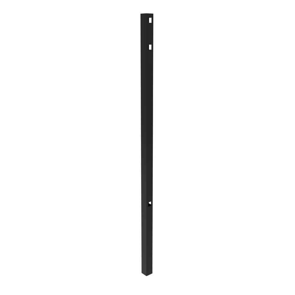 A2 2.5-in x 2.5-in x 6.5-ft Gloss Black Aluminum Flat Top and Bottom Design Corner Post for Pool Application price history on PriceWatchPro
