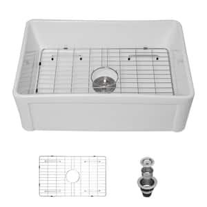 Xzkai 30 in. Farmhouse/Apron-Front Single Bowls Ceramic