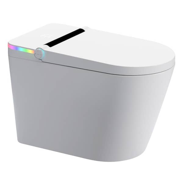 YSQCAR Elongated Smart Bidet Toilet with Heated Seat & Auto Flush