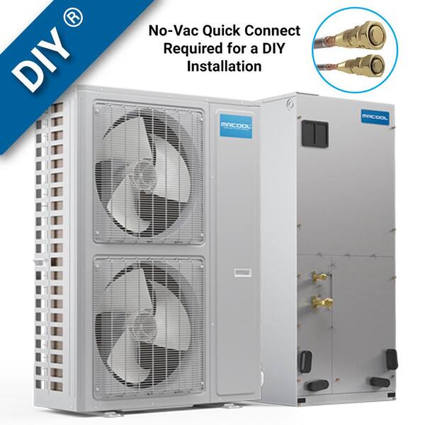 MRCOOL DIY Universal 4 Ton 48000 BTU 18 SEER Split System Heat Pump with 50  ft. NoVac Install Kit and 20kW HeatKit 208/230V MDHP1848NK50H20 - The Home  Depot