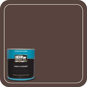 BEHR PREMIUM PLUS 8 oz. #PPF-51 Dark Walnut Flat Interior/Exterior