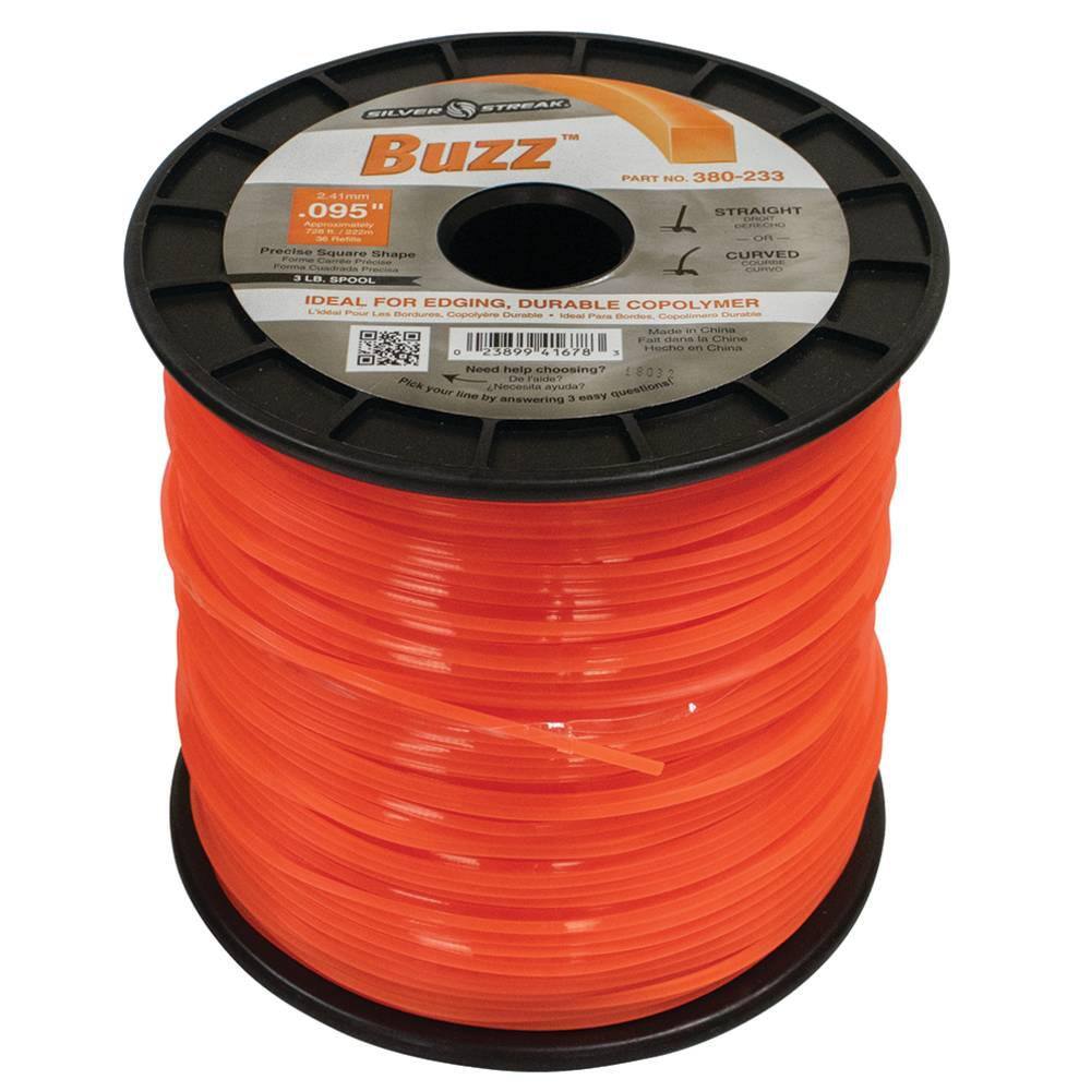 Stens 0 095 In X 728 Ft Buzz Trimmer Line Orange 380 233 The Home Depot