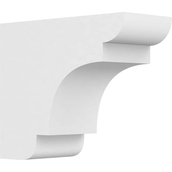 Ekena Millwork 5 in. x 10 in. x 12 in. Standard New Brighton Architectural Grade PVC Rafter Tail Brace