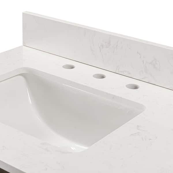Glacier Bay Marcote 36 in. Single Sink Greige Bath Vanity
