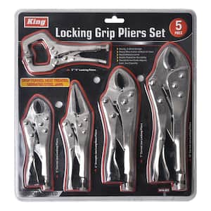 Assorted Locking Grip Pliers Set (5-Piece)