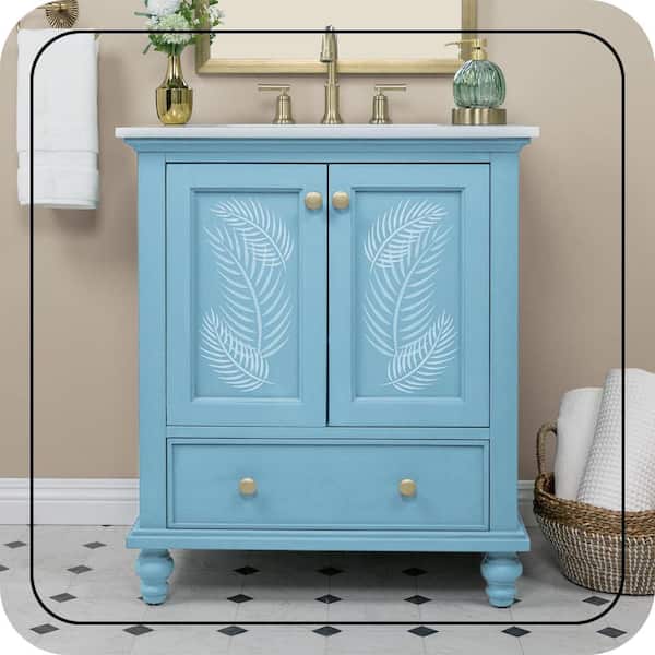 BEHR 1 qt. #M490-4 Frisky Blue Interior Chalk Finish Paint 710004