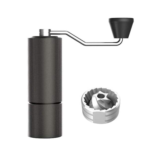 Manual Coffee Grinder 25g Capacity CNC Stainless Steel Burr Adjustable Double Bearing for French Press