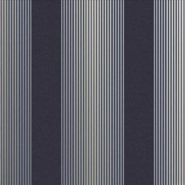 Graham & Brown Lagom Stripe Navy and Gold Wallpaper
