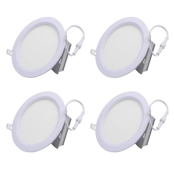 MingBright 6 in. Housing Required 3000k Tunable CCT New Construction Integrated LED Recessed Light Kit with White Trim
