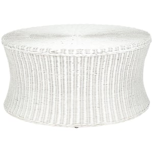 Ruxton White Accent Ottoman