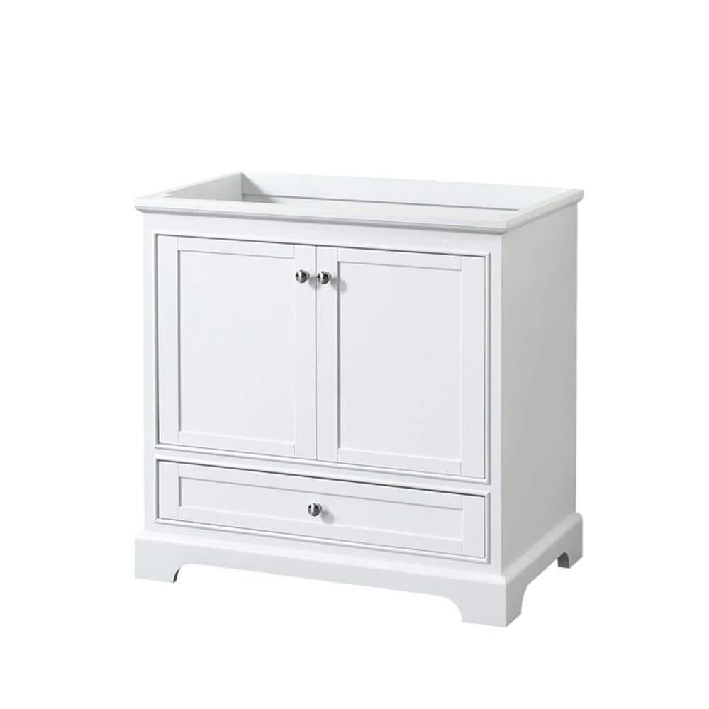 Deborah 35.25 in. W x 21.5 in. D Vanity Cabinet in White price history on PriceWatchPro