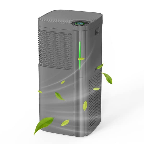 Edendirect 4300 sq. ft. HEPA-True Room Air Purifier in Black, 99.98% Cleaner, 445CFM for Large Room, Ozone Free, with Sleep Mode