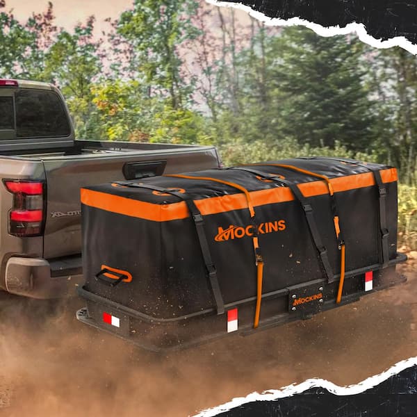 Ockins 60x20x6 Folding Cargo Carrier Hitch Ount | 500 Lb Cap Hitch Rack 16 CuFt Soft Shell - View #13