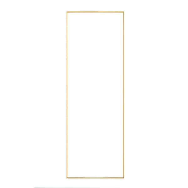 COWLOWN 24 in. W x 65 in. H Rectangular Framed Wall Bathroom Vanity Mirror Full Length Mirror with Stand in Gold