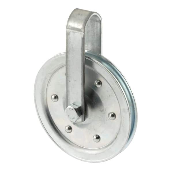 Prime-Line 4 in., Pulley with Strap and Axle Bolt