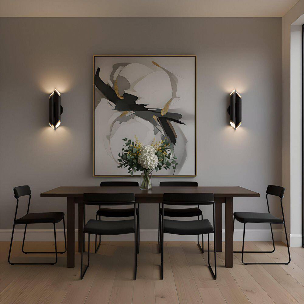 Manelis 1-Light Matte Black Wall Sconce with Black Metal Shade price history on PriceWatchPro