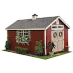 Colonial Williamsburg 10 ft. x 12 ft. Wood Storage Shed DIY Kit with Floor Kit