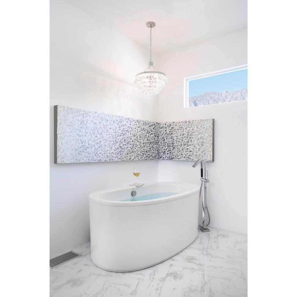Sunstruck 66" White Acrylic Freestanding Soaking Bathtub
