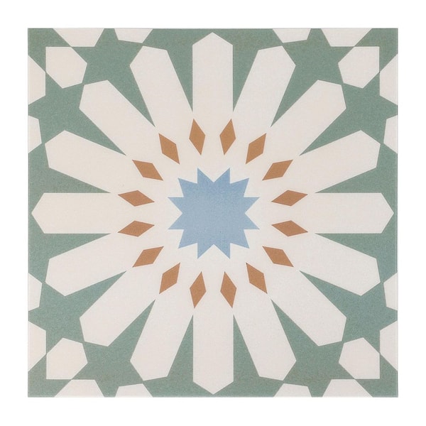 7.87" x 7.87" x 0.03" Vinyl Peel and Stick Backsplash Tile, Wall Tile for Kitchen and Bathroom, Colourful (10-Pack)