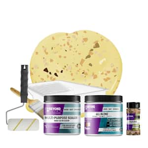 1 qt. Buttercream Furniture Cabinets Countertops and More Multi-Surface All-in-One Interior/Exterior Refinishing Kit
