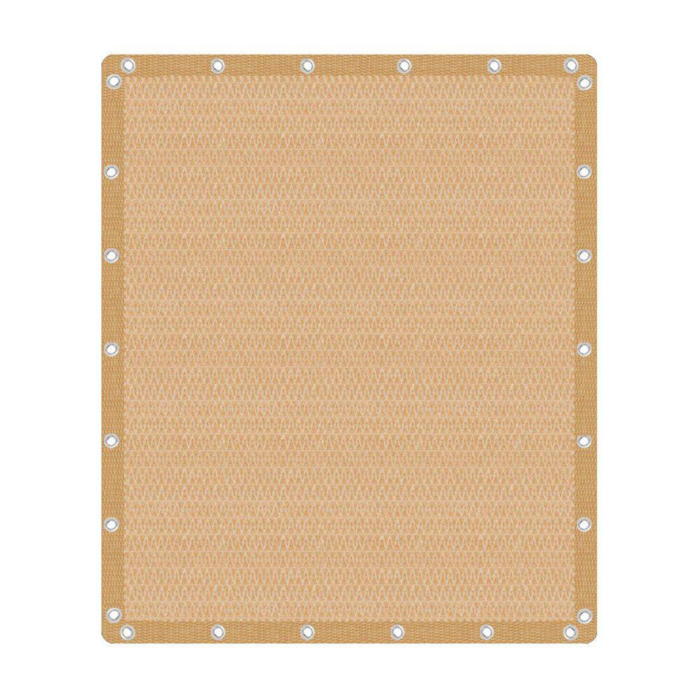 10 ft. x 12 ft. 90% Shade Fabric Sun Shade Cloth Privacy Screen for Outdoor