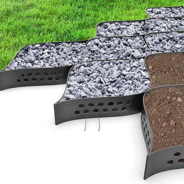 Polyethylene Geocell Plastic Ground Grid 17 ft.L x 9 ft. W x 0.25 ft. H Geo Grid Driveway 160 sq. ft. Ground Grid Paver