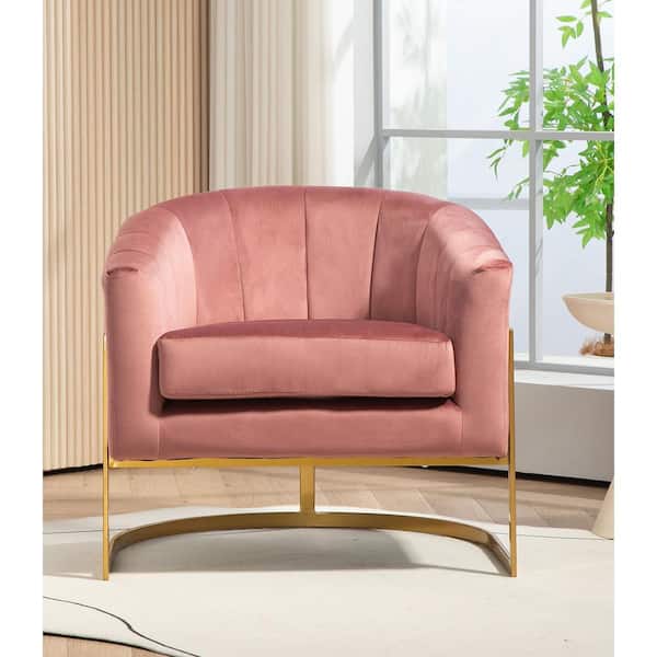 US Pride Furniture US Pride Demon Rose Velvet Arm Chair