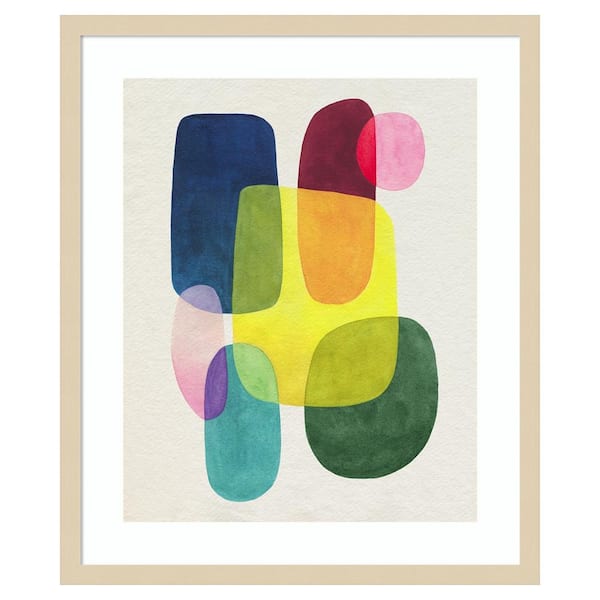 Amanti Art Sunlit Spectrum II by Grace Popp 21 in. W x 25 in. H. Wood Framed Wall Art Print Framed in Brown