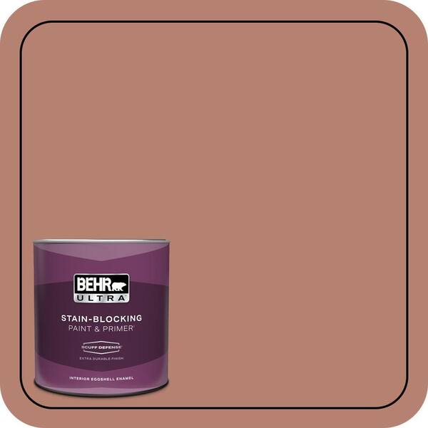 BEHR ULTRA 1 qt. #S180-5 Auburn Glaze Extra Durable Eggshell Enamel Interior Paint & Primer