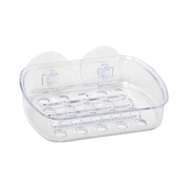 Glacier Bay Suction Soap Dish in Frosted Clear