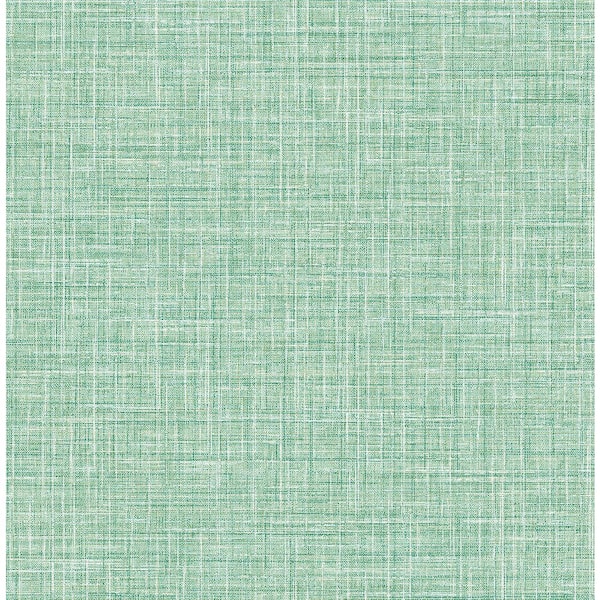 Brewster Barbary Green Crosshatch Texture Paper Strippable Wallpaper (Covers 56.4 sq. ft.)