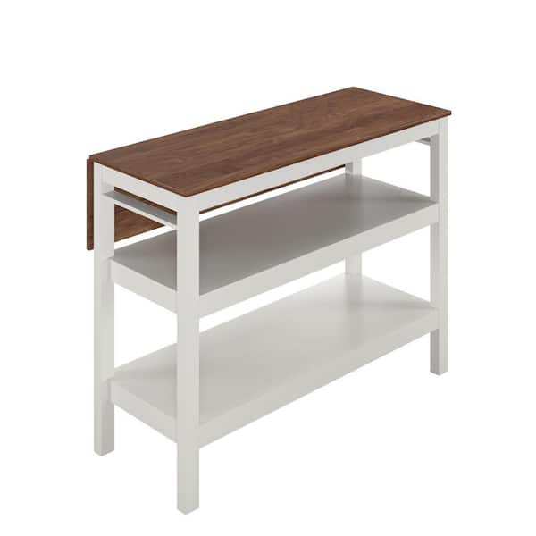Tallen Walnut, Wood Top, 48 in. W, Kitchen Island Table