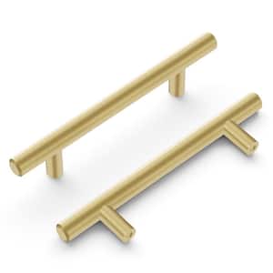 Bar Pulls 3-3/4 in. (96 mm) Royal Brass Cabinet Pull (10-Pack)