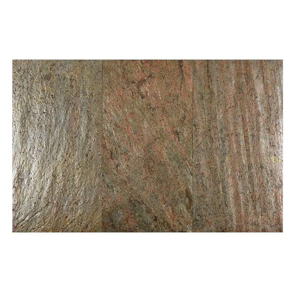 FastStone+ Copper 12 in. x 24 in. Slate Peel and Stick Wall Tile (6 sq. ft. / pack)