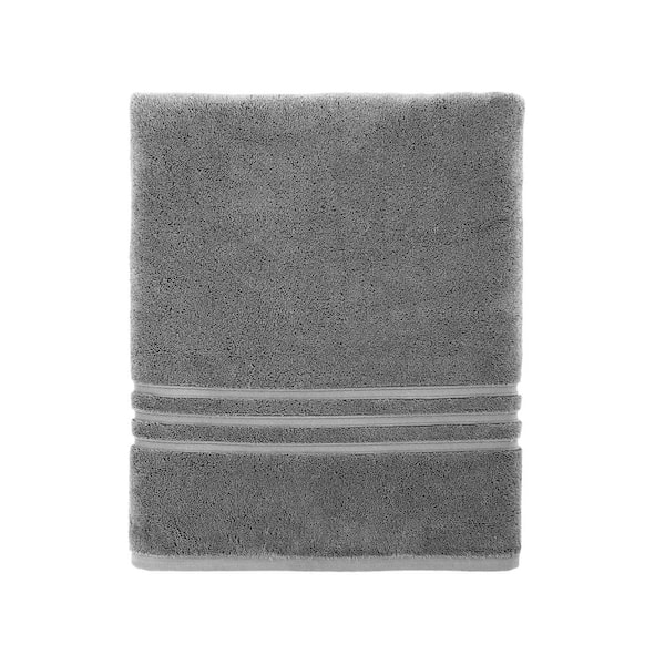 Home Decorators Collection Turkish Cotton Ultra Soft Charcoal Gray Bath Sheet