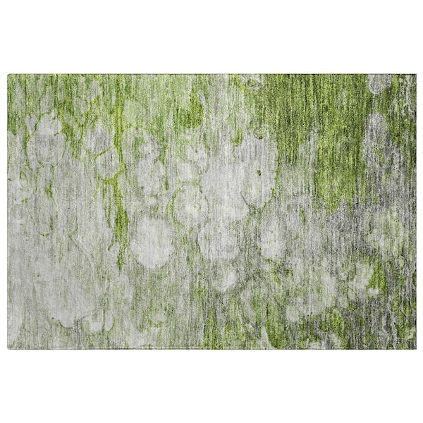Dream Shag Premium Machine Washable Abstract ADS698 Blue 2 ft. x 7 ft. Runner Rug
