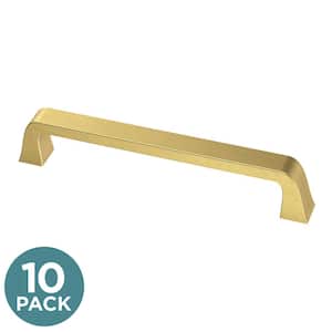3 Classic Whitewashed Wood Center Pull Polished Brass - D