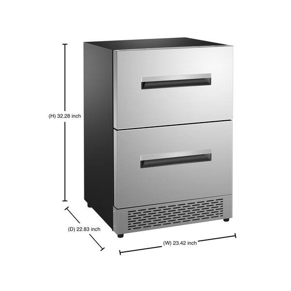 24-inch Undercounter Convertible Refrigerator/Freezer Drawers