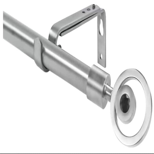 Adjustable Stella Finial Curtain Drapery Rod Set