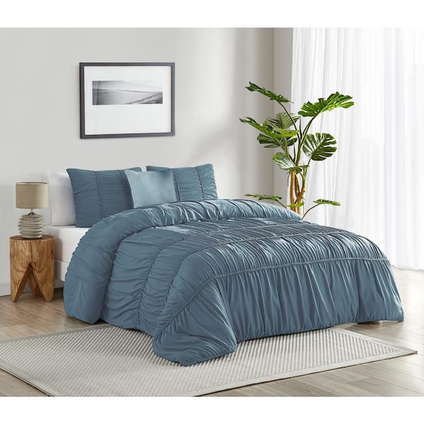 slate blue comforter