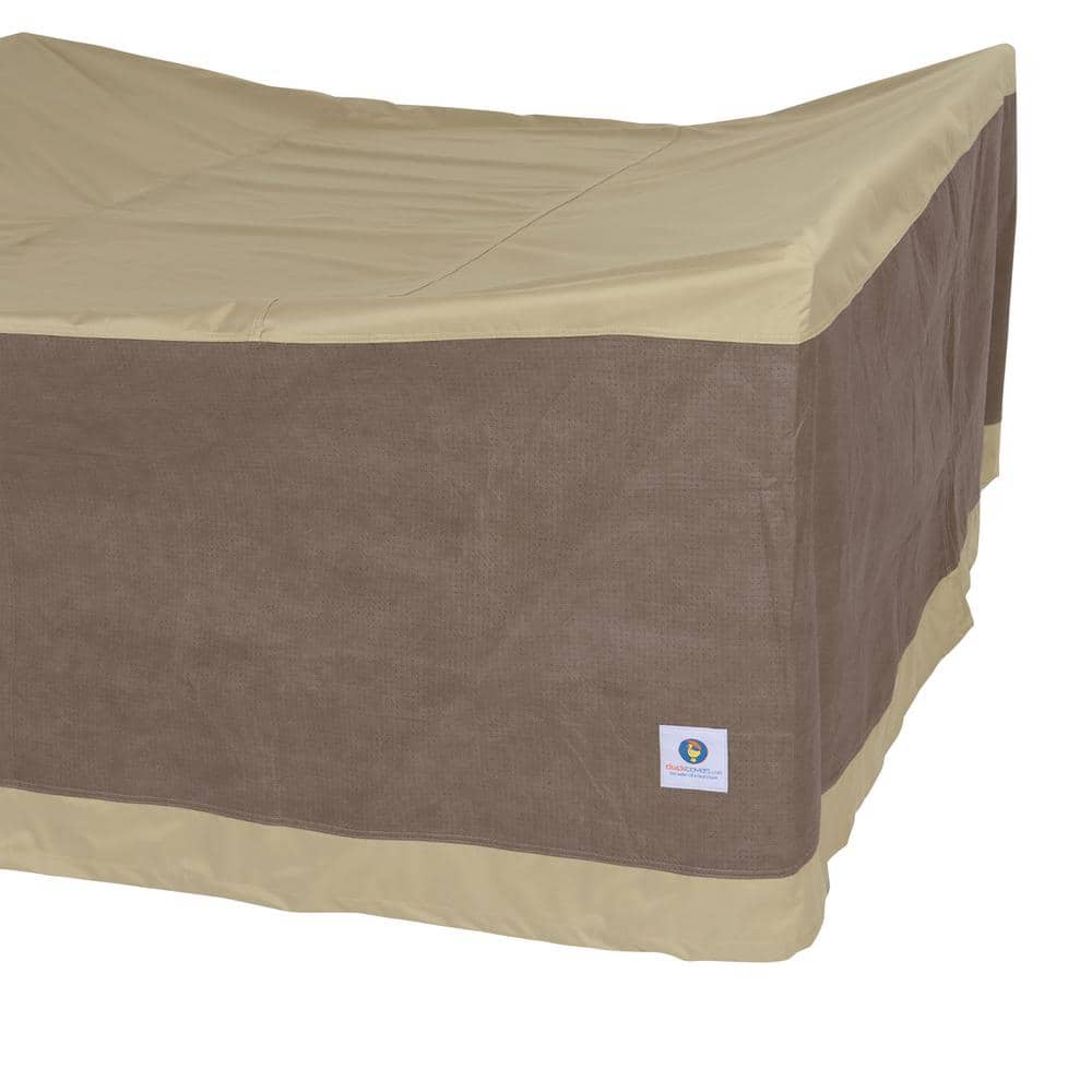 Elegant Tan Waterproof 76 Inch Patio Table & Chair Cover