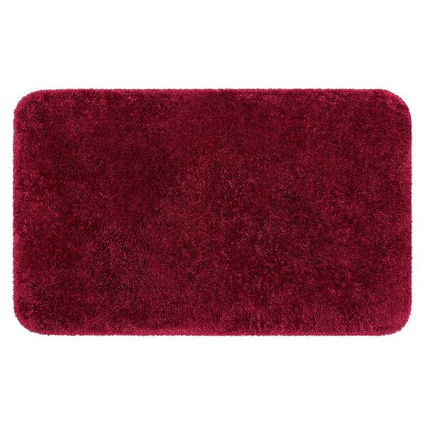 Mohawk Home New Regency Burgundy 21 in. x 34 in. Nylon Machine Washable Bath Mat