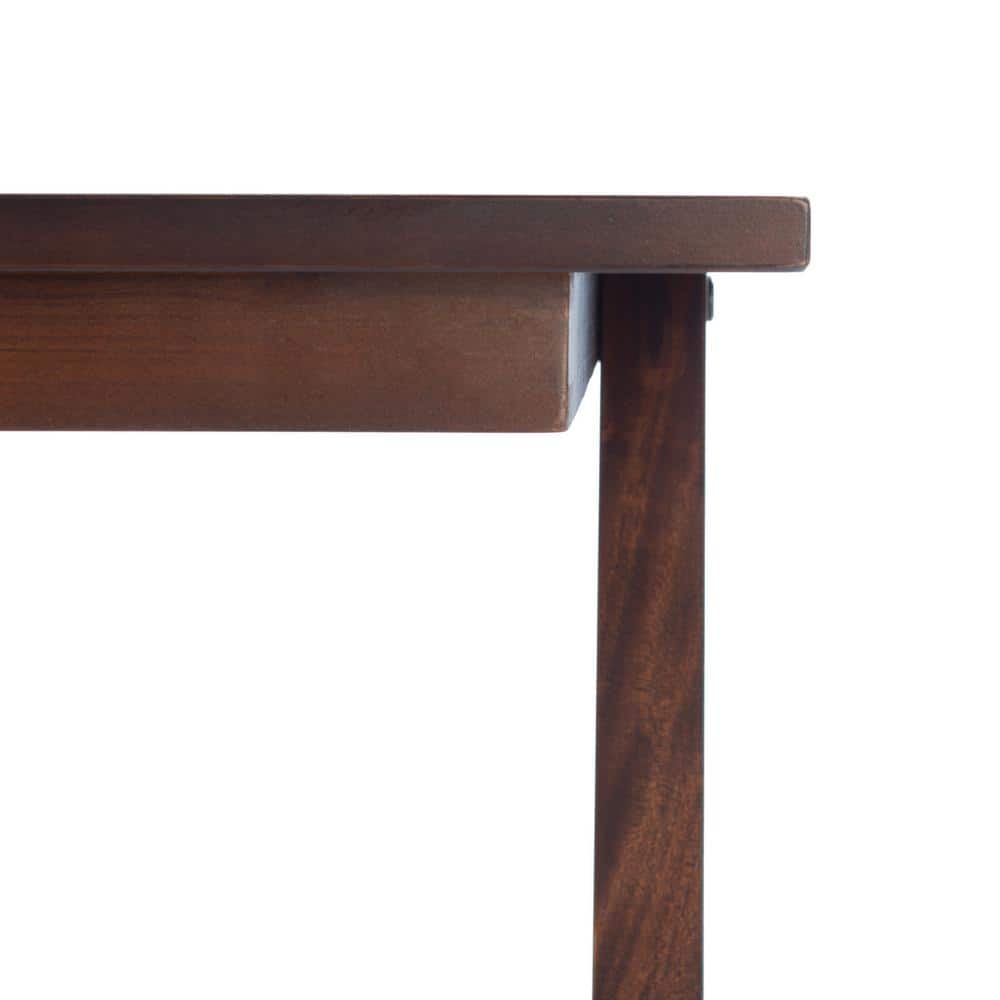 Asymmetrical Black Walnut 46" Industrial Farmhouse Desk
