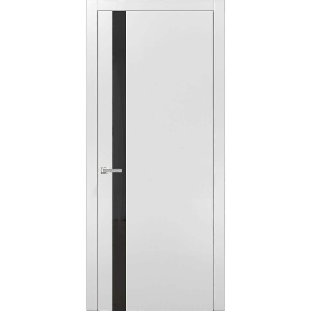 Sartodoors 42 In. X 96 In. 1 Panel White Finished Solid Wood Sliding 