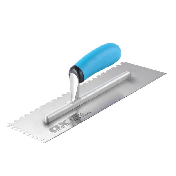 OX TOOLS Pro 8 in. x 8 in. Notch Trowel