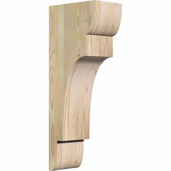 Ekena Millwork 6 in. x 10 in. x 26 in. Douglas Fir New Brighton Rough Sawn Corbel