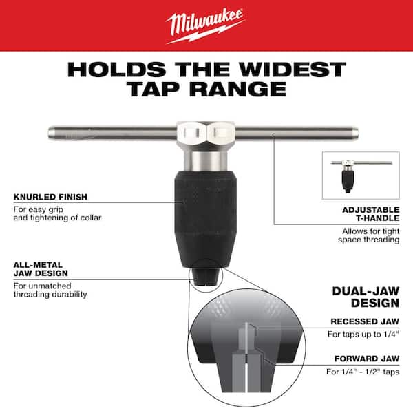 Milwaukee Tap Collet with T-Handle Set (1-Piece) 49-57-5001 - The 